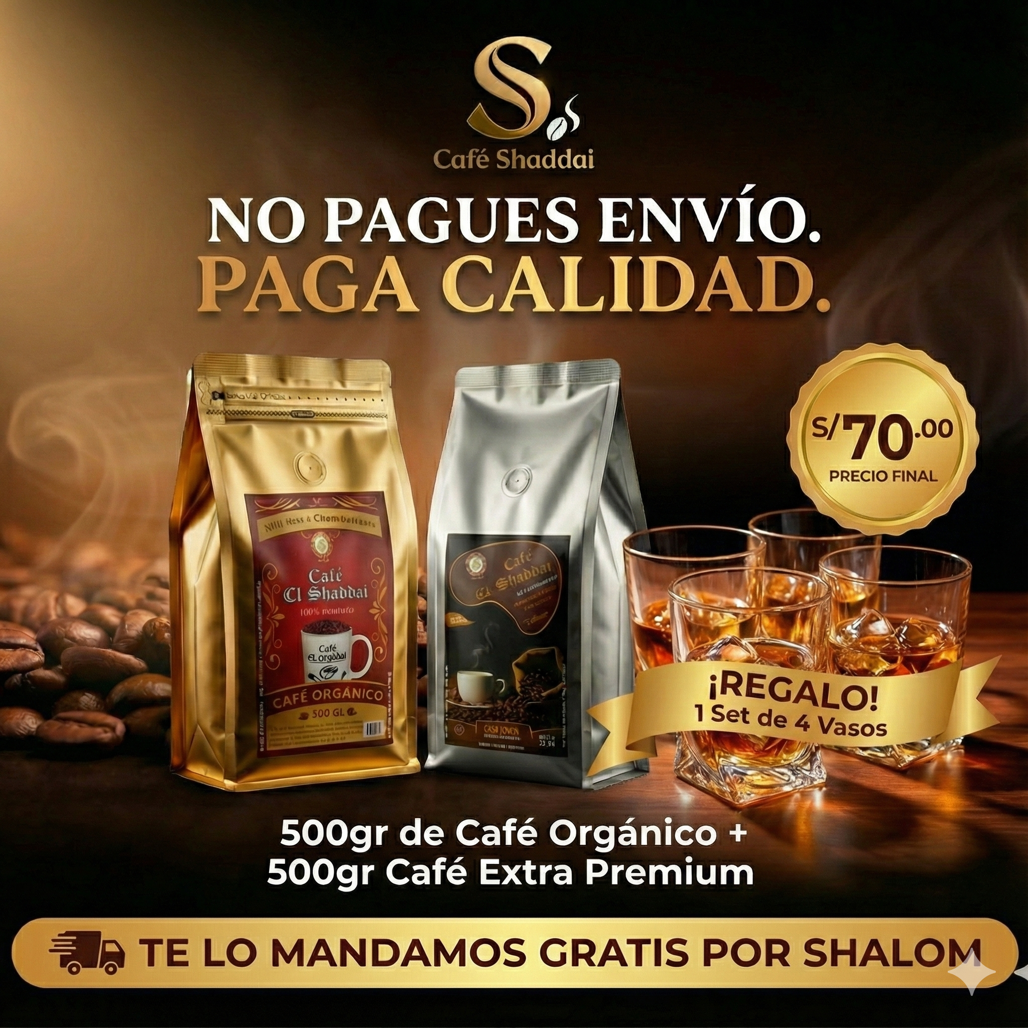 Pack "Dúo Perfecto" + Set de Vasos de Regalo (Envío GRATIS)