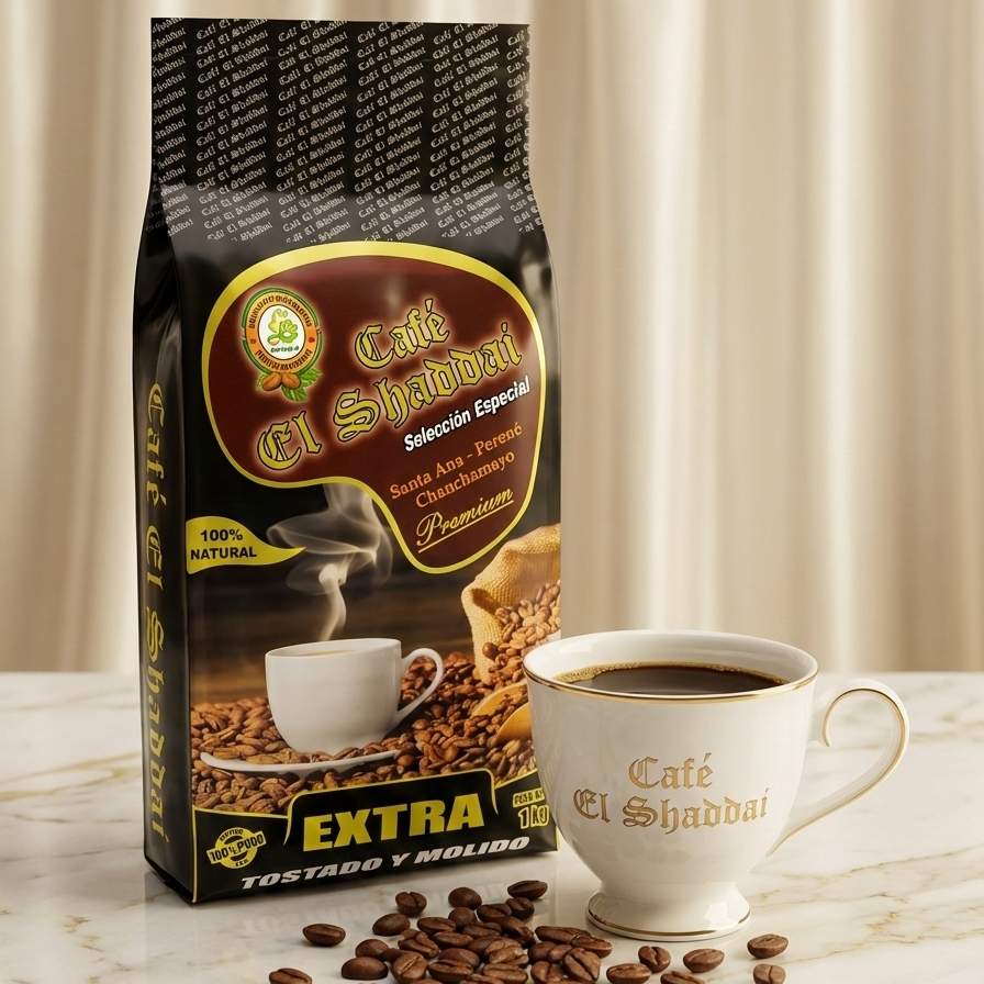 Café El Shaddai - Selección Extra Premium (Ideal para Café Negrito) - 1kg